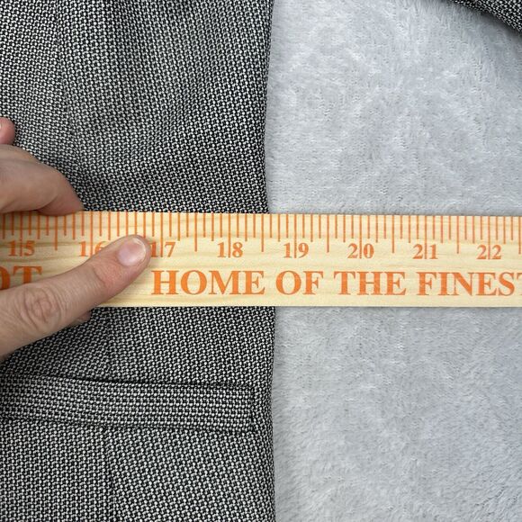 Talbots Petites Blazer Womens 12P Black White Wool Blend Career Office Business - Picture 15 of 16